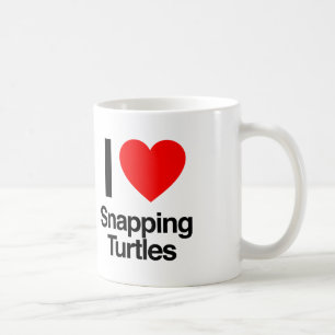 i love snapping turtles coffee mug