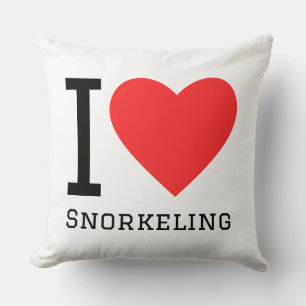 I love snorkelling cushion