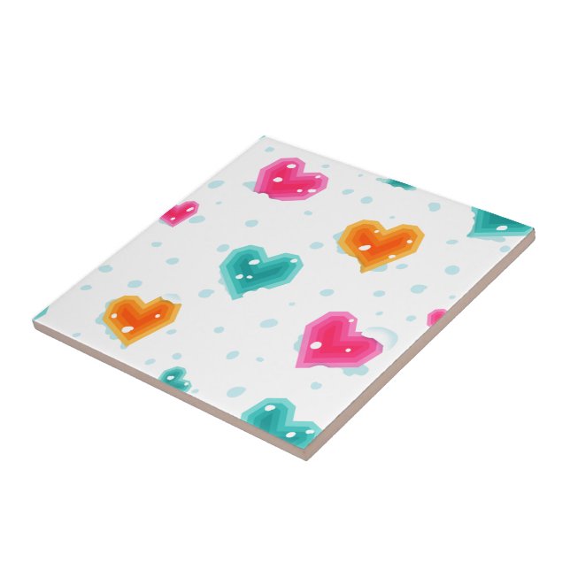 I love snow Christmas Ceramic Tile (Side)