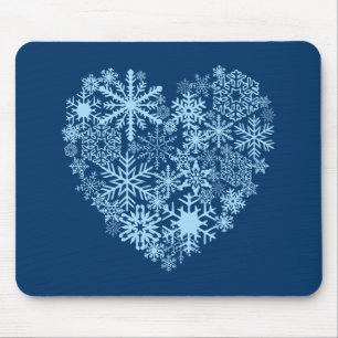 I Love Snow Mousepad