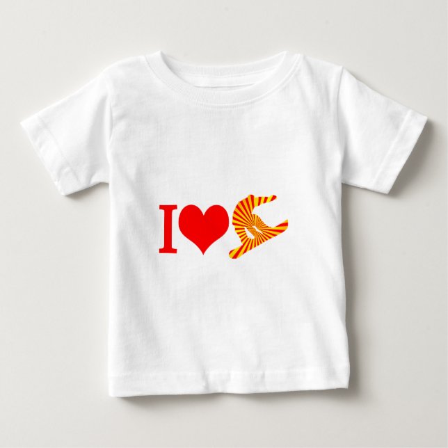 I love snowboard baby T-Shirt (Front)