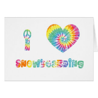 I love snowboarding.