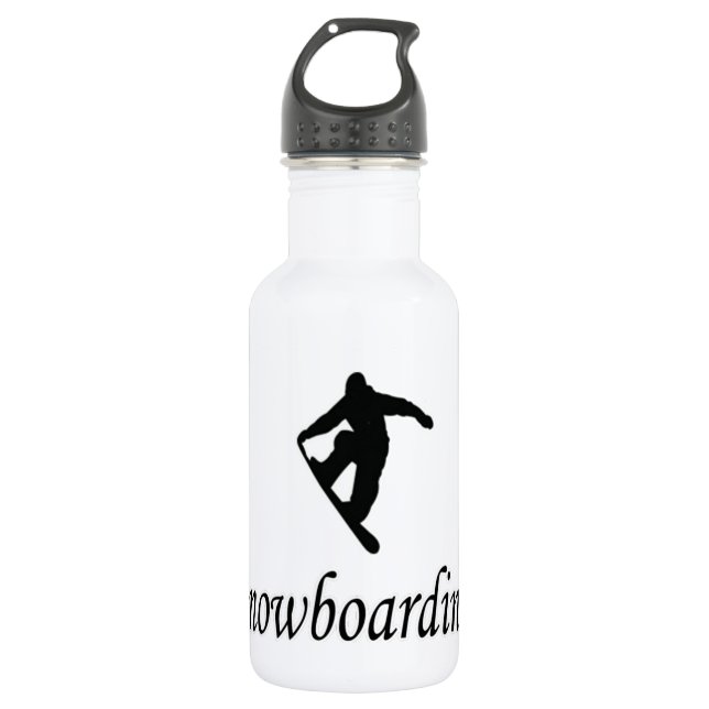 I Love Snowboarding 532 Ml Water Bottle (Front)