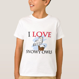 I Love Snowy Owls T-Shirt