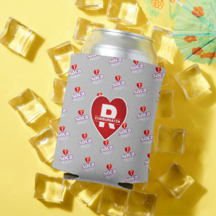 I LOVE SOCA on GREY Can Cooler