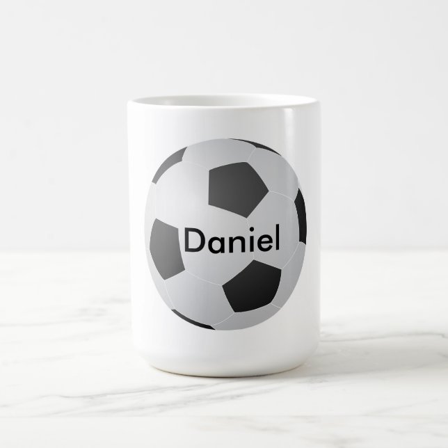 I Love Soccer Blank Customisable Coffee Mug (Center)