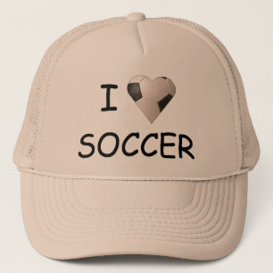 I LOVE SOCCER HAT