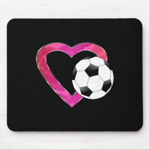 I Love Soccer Heart And Ll For Girls Teens And Wom Mouse Pad