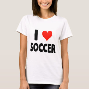 I Love Soccer - Heart Soccer Futbol Field Pitch Go T-Shirt