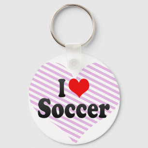 I love Soccer Key Ring