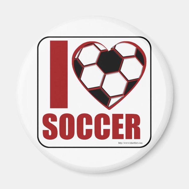 I love soccer! magnet (Front)