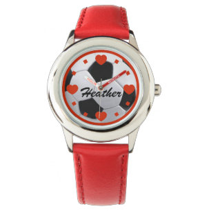 I Love Soccer Personalised Watch