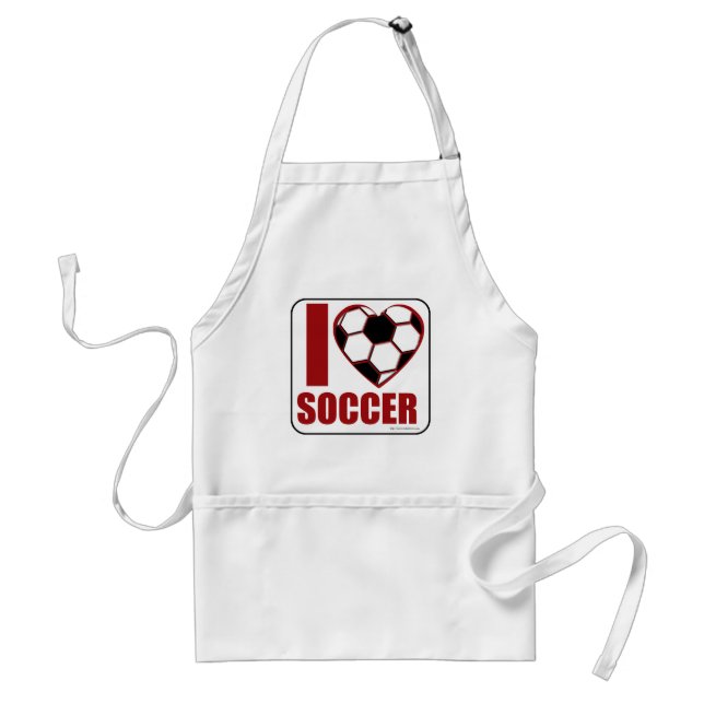 I love soccer! standard apron (Front)