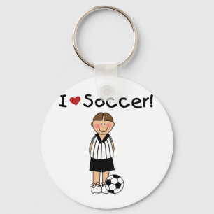 I Love Soccer T-shirts and Gifts Key Ring