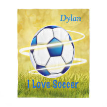 I Love Soccer With Monogram