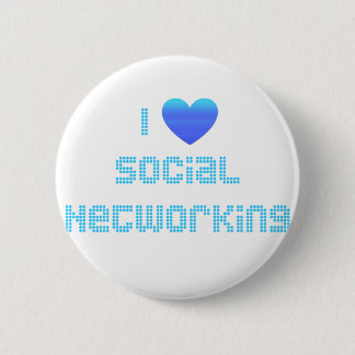 I Love Social Networking 6 Cm Round Badge