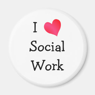 I Love Social Work Magnet