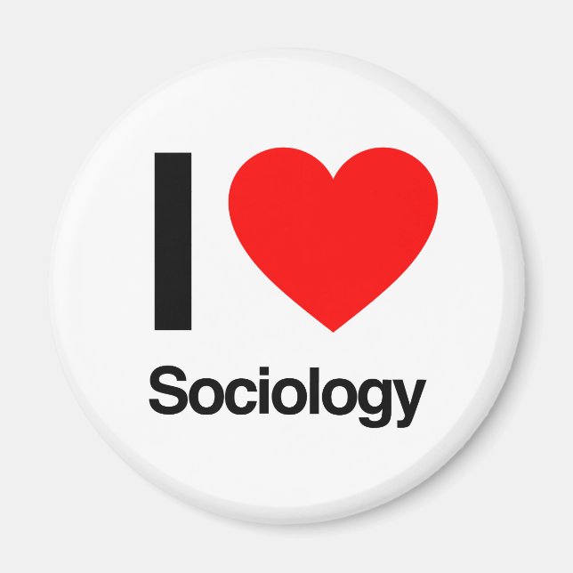i love sociology magnet (Front)