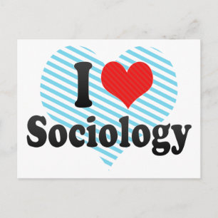 I Love Sociology Postcard
