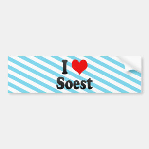I Love Soest, Germany. Ich Liebe Soest, Germany Bumper Sticker