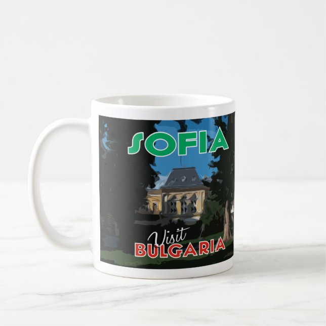 I Love Sofia Visit Bulgaria Coffee Mug (Left)