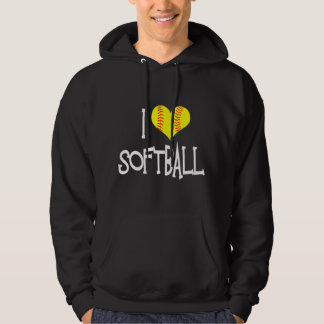 I Love Softball Hoodie