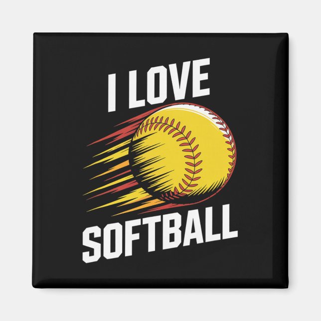 I Love Softll Enthusiast Pride  Magnet (Front)