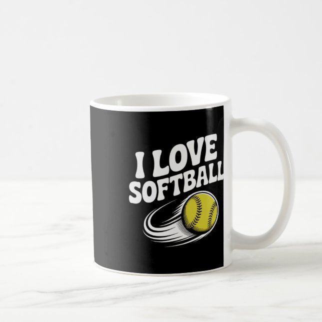 I Love Softll Pion Ll Dynamic Motion  Coffee Mug (Right)