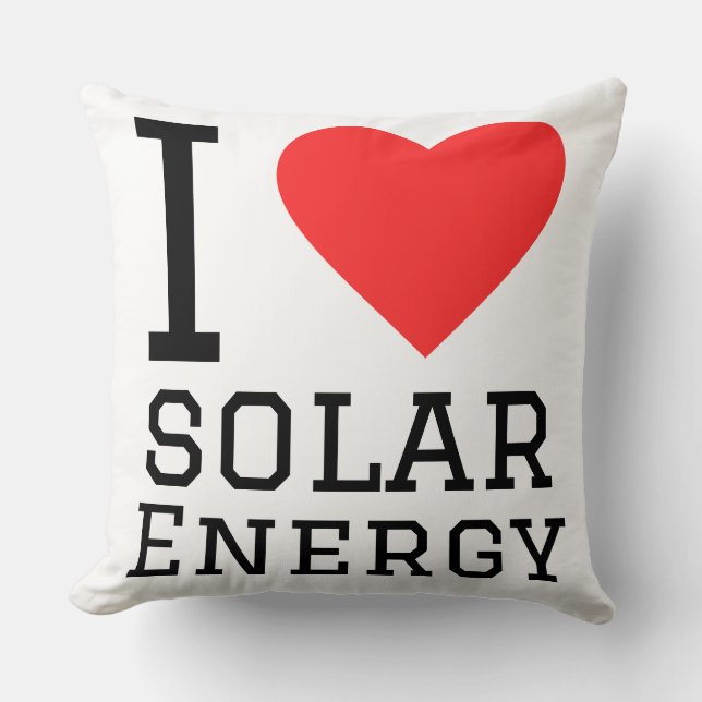 I love solar energy cushion (Front)