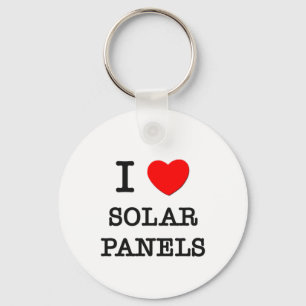 I Love Solar Panels Key Ring