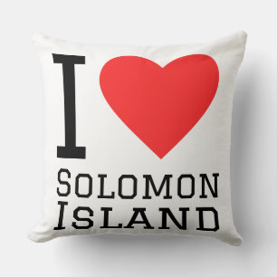 I love Solomon island Cushion