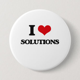 I love Solutions 7.5 Cm Round Badge