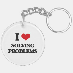 I love Solving Problems Key Ring