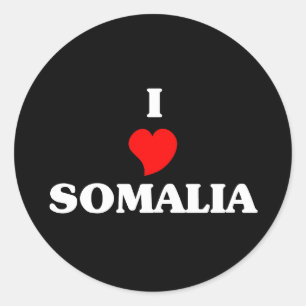 I Love Somalia Classic Round Sticker