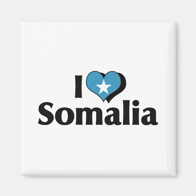 I Love Somalia Flag Magnet (Front)