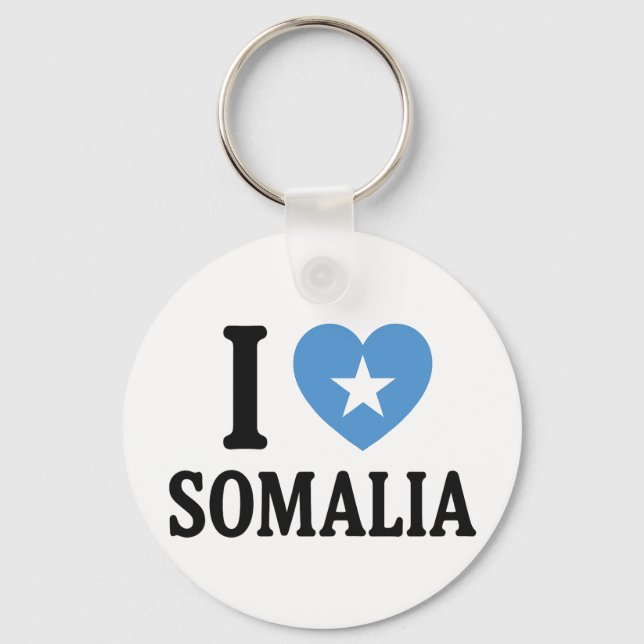 I love Somalia Key Ring (Front)