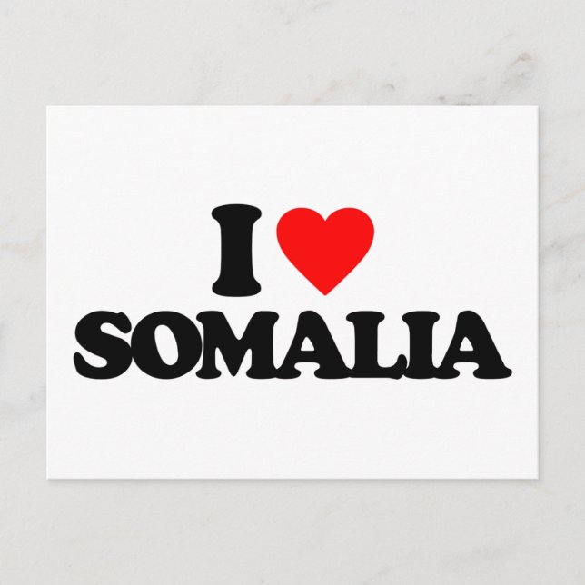 I LOVE SOMALIA POSTCARD (Front)