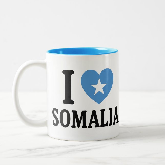 I love Somalia Two-Tone Coffee Mug (Left)