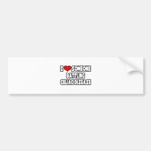I Love Someone Battling Celiac Disease Bumper Sticker