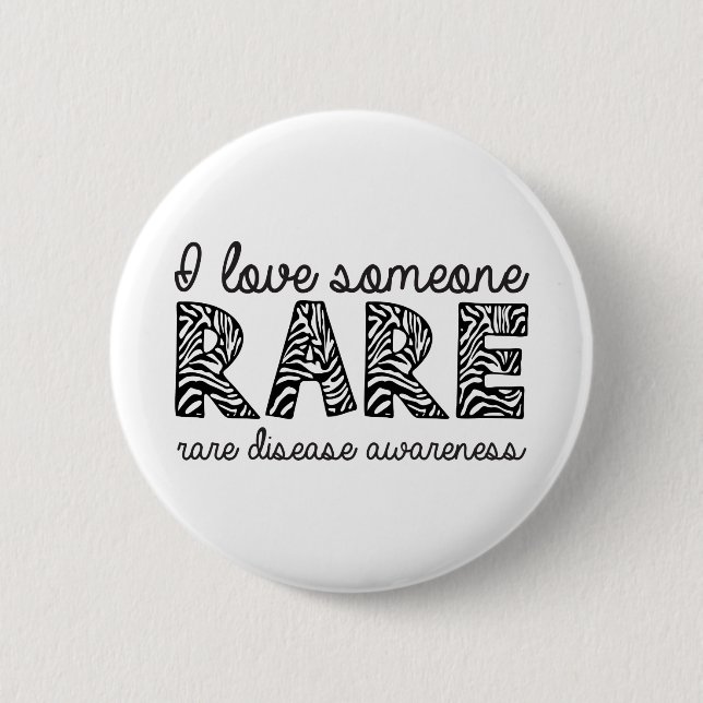 I Love Someone Rare 6 Cm Round Badge (Front)