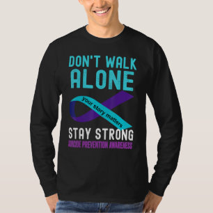 I Love Someone Teal Purple Suicide Prevention Awar T-Shirt