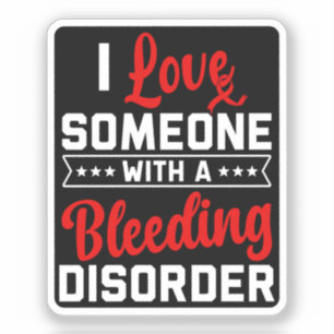 I Love Someone With A Bleeding Disorder Red Ribbon