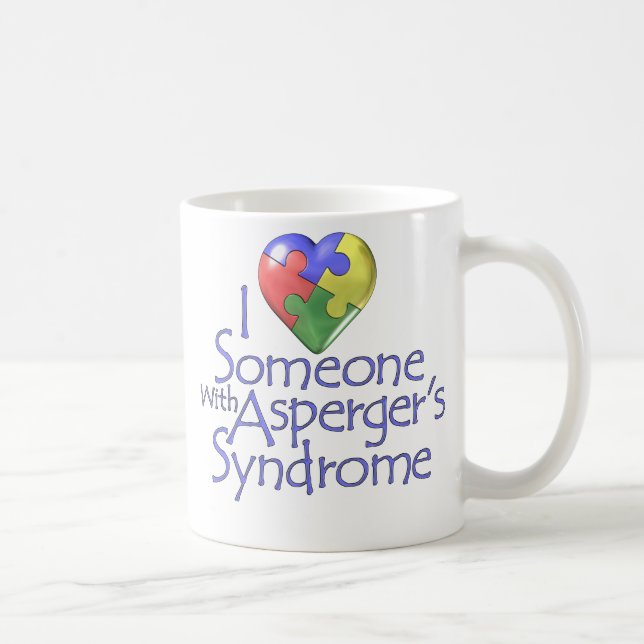 I Love Someone With Asperger's Coffee Mug (Right)