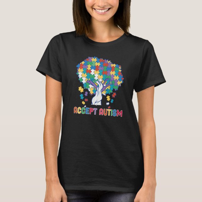 I Love Someone With Autism Autistic Awareness T-Shirt (Front)