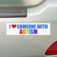 I Love Someone With Autism Beautiful Rainbow