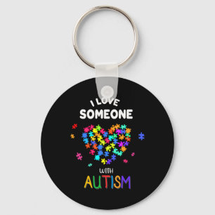 I Love Someone With Autism Tee Autism Speaks Aware Key Ring
