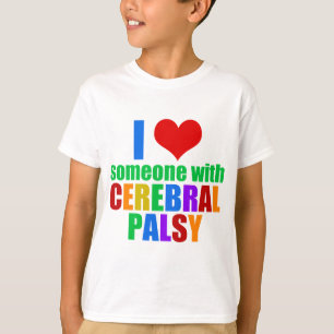 I Love Someone with Cerebral Palsy Kids T-Shirt