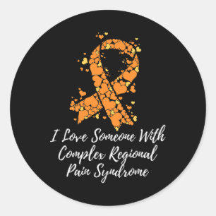 I Love Someone With Crps Awareness Classic Round Sticker