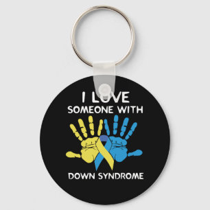 I Love Someone With Down Syndrome Love Key Ring