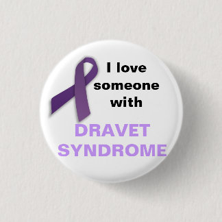 I Love Someone with Dravet Syndrome 3 Cm Round Badge